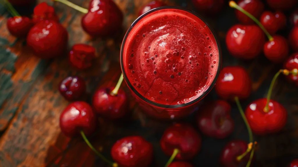 Cherry-Berry Oatmeal Smoothies